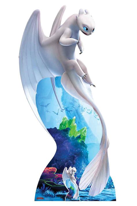 Light Fury from How to Train Your Dragon 3 Official Cardboard Cutout/ Standee