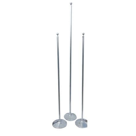 Free Standing On Floor Mild Steel Indoor Flag Poles, | ID: 14843177412