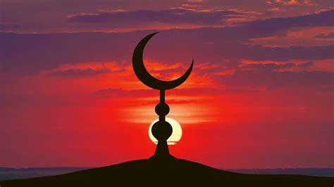 The Islam Symbol Against Background Of Sun Stock Footage SBV-310715054 - Storyblocks
