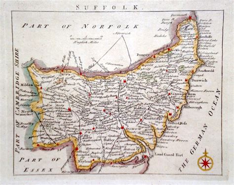 Antique Maps of Suffolk