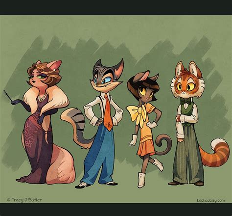 Lackadaisy :: Characters Simplified/Stylized | Character art, Cat character, Furry art