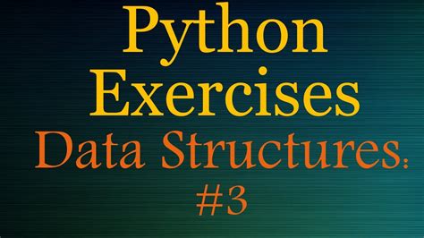 Python Exercises - Data Structures #3 (single list duplicates) - YouTube