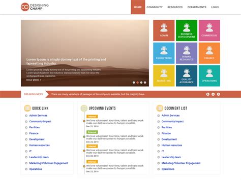 Intranet Website Templates