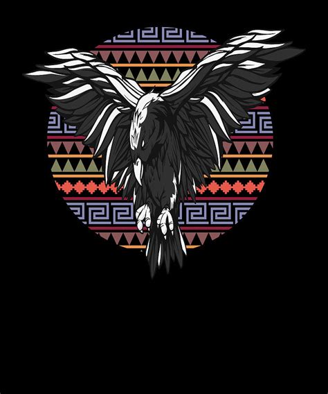 Native American Zodiac Sign Raven Digital Art by Manuel Schmucker - Fine Art America