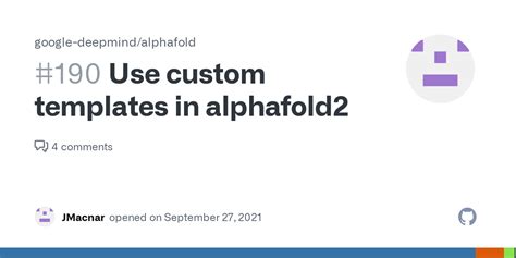 Use custom templates in alphafold2 · Issue #190 · google-deepmind ...