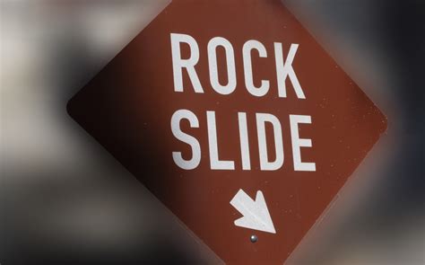 Rock Slide Sign Free Stock Photo - Public Domain Pictures