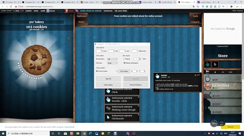 abusing auto clicker in cookie clicker - YouTube