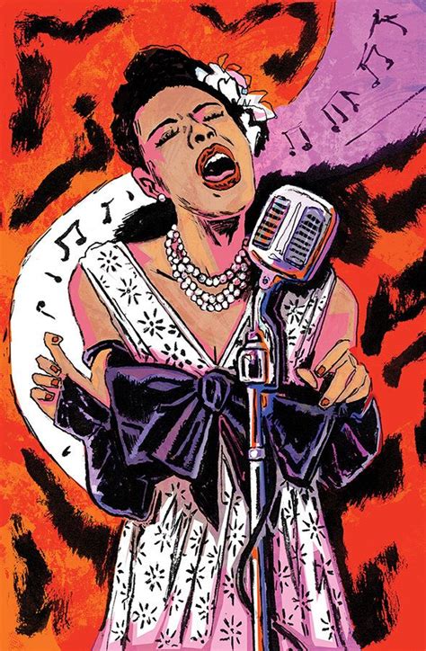 Billie Holiday, Jazz Music Art Series by John Cardinal, Tryptic Press ...