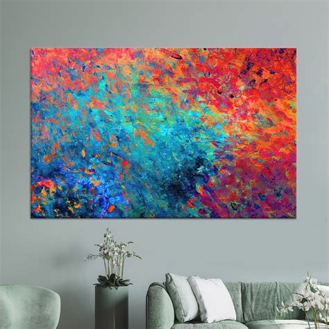 Wall Art, Canvas Wall Art, Canvas Print, Abstract Colorful Canvas Gift ...