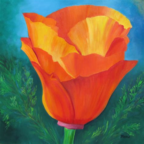 California Poppy Painting at PaintingValley.com | Explore collection of ...