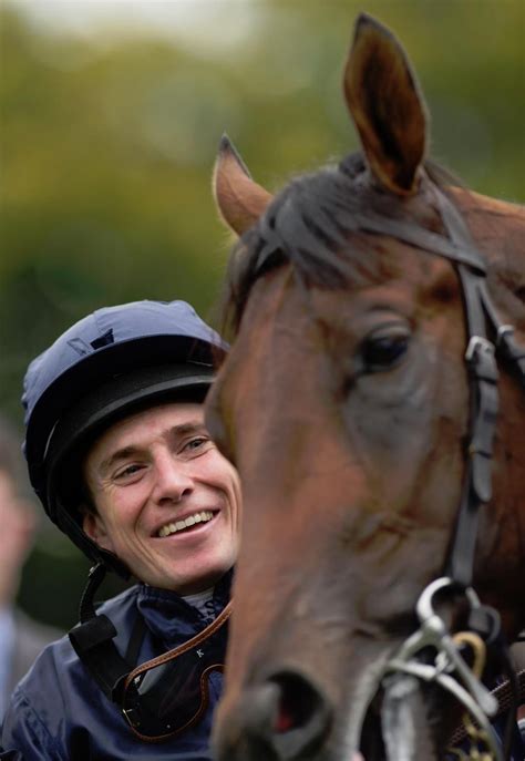 Ryan Moore is all smiles after winning on Air Force Blue Race Horses ...