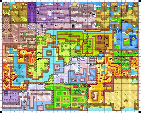 The legend of Zelda: Oracle of Seasons | Map of Holodrum | Pixel art games, Legend of zelda ...
