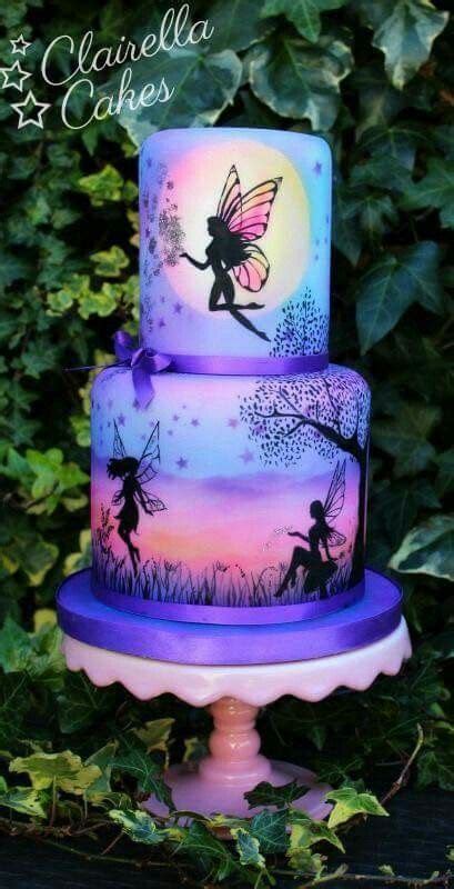 Gorgeous Cakes, Pretty Cakes, Cute Cakes, Amazing Cakes, Airbrush Cake, Fairy Birthday Cake ...