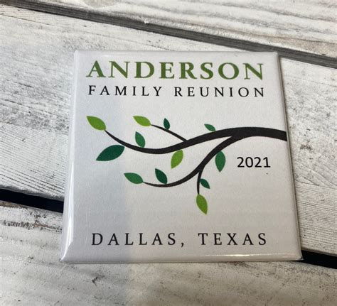 Personalized Family Reunion Fridge Magnet 2x2 Family Gifts | Etsy