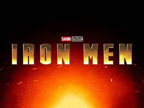 IRON MAN | Text Effect - Photoshop Template by Sahin Düzgün on Dribbble