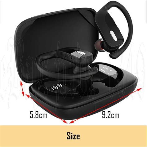 Wireless Bluetooth Earphones Headphones Sport Gym Earbuds with Mic ...