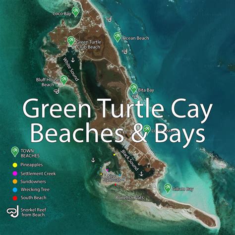 Beaches on Green Turtle Cay, Abacos, Bahamas — Sea Turtle Creative