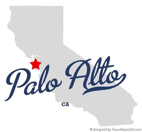 Palo Alto Map Of California - Rosa Wandie