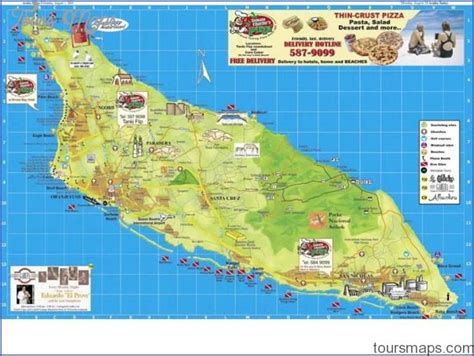 Map Of Aruba Hotels On Palm Beach