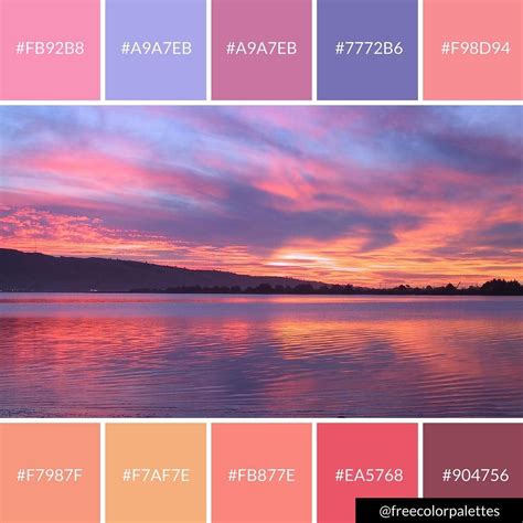 Classic Sunset Color Palette Sunset Color Palette Sunset Colors | My XXX Hot Girl