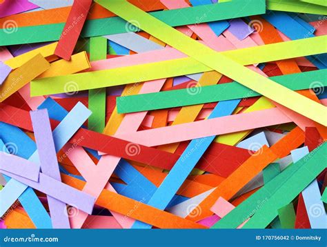 Paper Strips in Rainbow Colors As Colorful Backdrop Stock Photo - Image ...