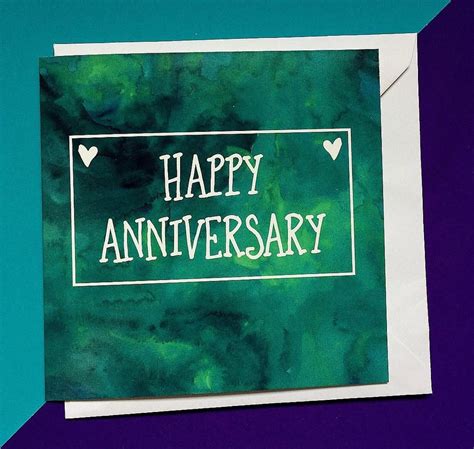 Watercolour Happy Anniversary card, Wedding Anniversary card | Happy anniversary cards, Happy ...