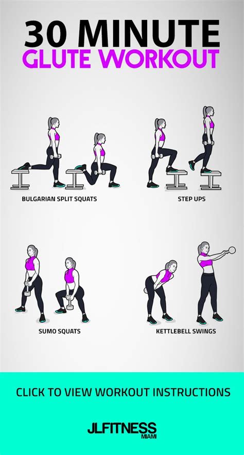 30 Minute Glute Workout | Glutes workout, Step up workout, Kettlebell training