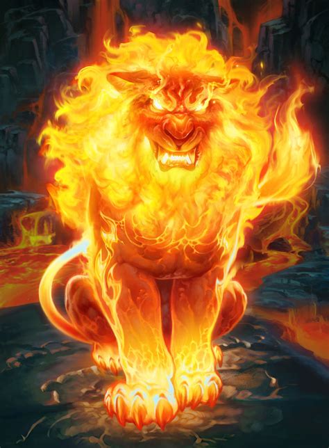 Card Name: Firecat Form Artist: Benjamin Zhang | Mitolojik yaratıklar ...