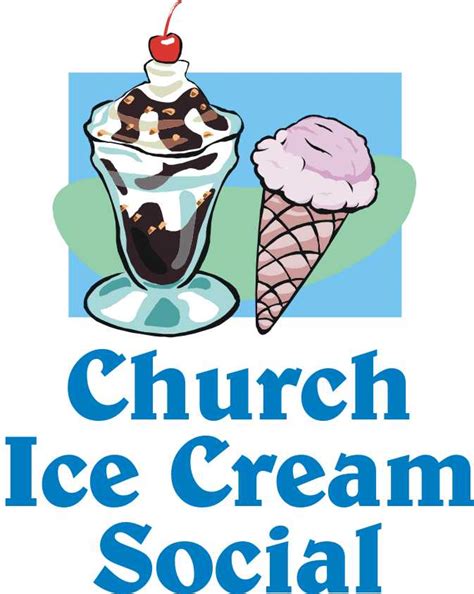 Church Ice Cream Social Clipart