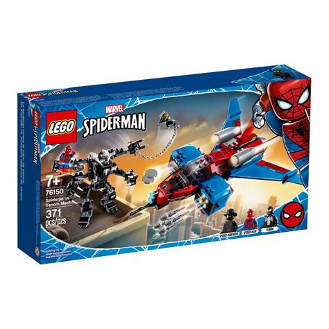 Jet Arácnido vs. Armadura Robótica de Venom LEGO Spiderman | Soriana