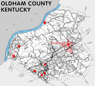 Oldham County Ky Map - Cities And Towns Map