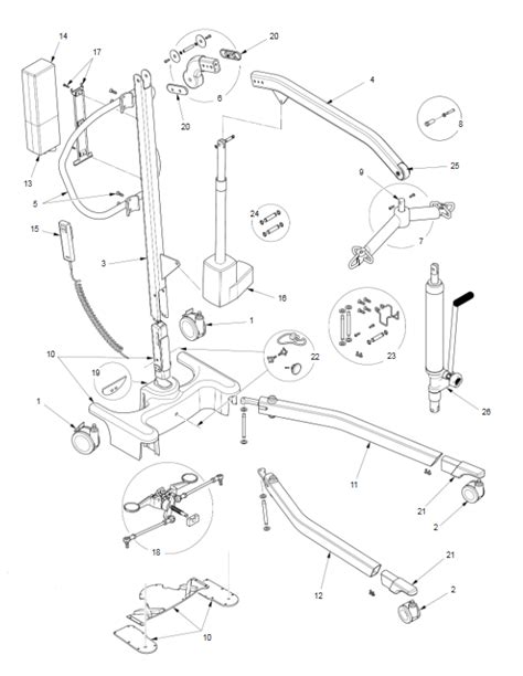 Joerns Hoyer Advance Lift Replacement Parts