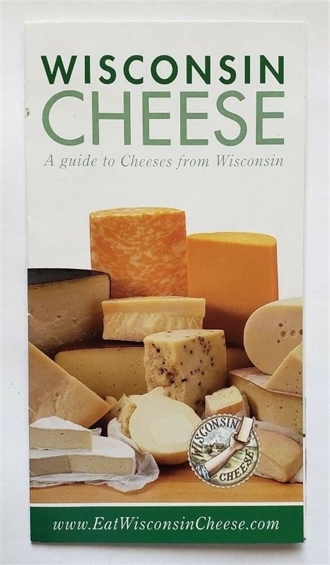 A Guide to Cheeses from Wisconsin - Fold Out Brochure - Dairy Wisconsin | eBay | Wisconsin ...