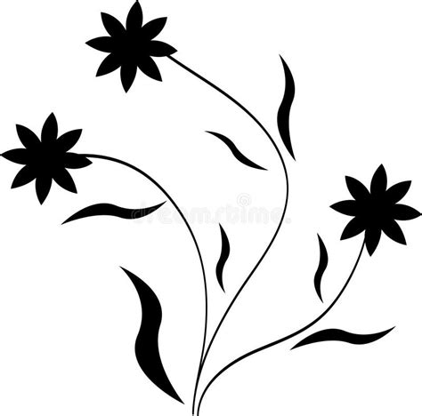 Hummingbird and Flowers Silhouette- Vector Stock Vector - Illustration ...