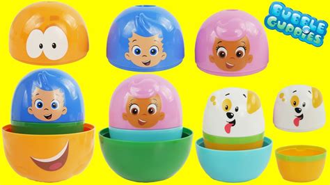 Nesting DOlls with bubble guppies toys - YouTube