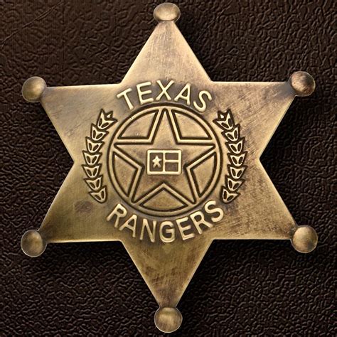 Texas Rangers Badge: This Texas Rangers Badge is a well-made replica ...