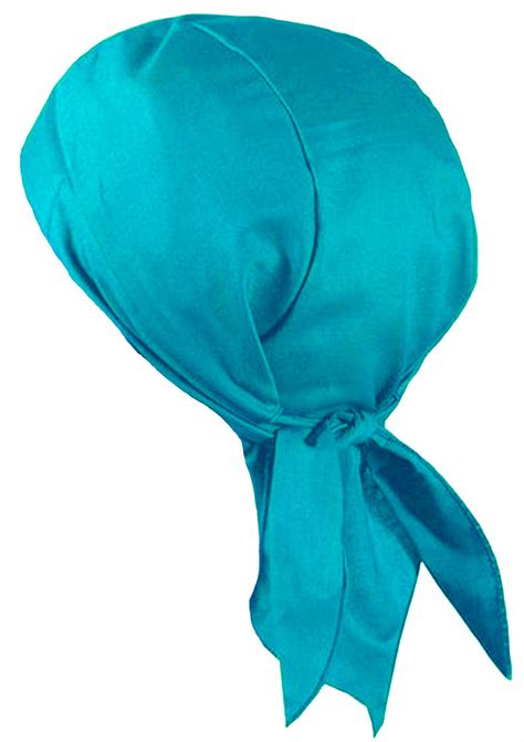 Beach Blue Doo Rag Motorcycle Skull Cap Dorag Chemo Bandana MADE IN TH ...