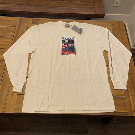 Nike Deadstock Vintage Nike Travis Scott Swoosh NYC Tennis Shirt | Grailed