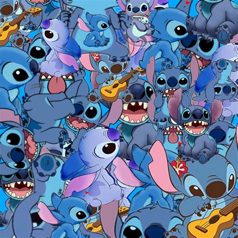 #freetoedit #wallpaper #stitch #blue #art #interesting - Cartoon Wallpaper Stitch - 2048x2048 ...