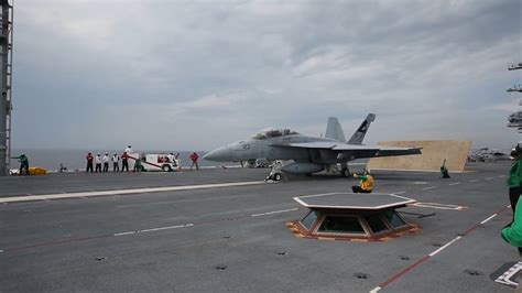 Watch US Navy use electromagnetic catapult to launch jets from aircraft ...