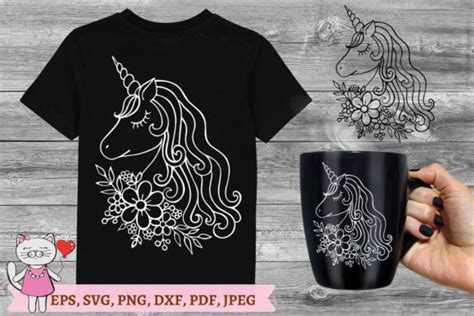 Unicorn Flowers Svg, Unicorn Clipart Graphic by Magic world of design · Creative Fabrica