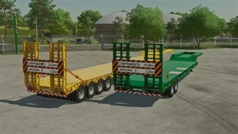 Transport Trailer 19m And 25m FS22 - KingMods