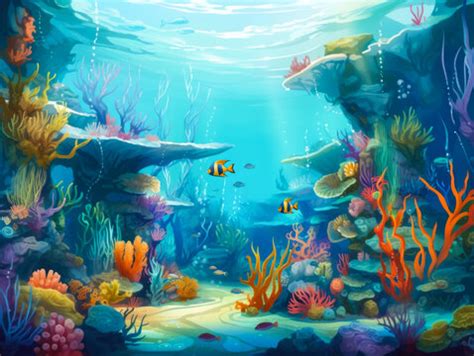 Ocean Underwater Background