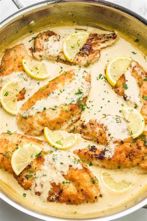 Easy Creamy Lemon Chicken Recipe - Little Sunny Kitchen