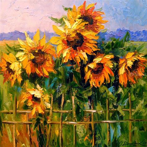 Sunflower art, Sunflower painting, Sunflower art print