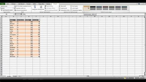 Tabelle in Excel erstellen - Excel Tabelle erstellen - YouTube