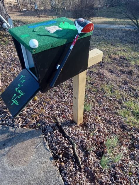 Golf Themed Mailbox/ or Possibilities for a Custom Built Golf Themed Birdhouse Also If Perferred ...