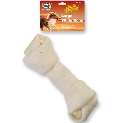 Pk Rawhide Lrg Bones Size Ea Petking Large White Rawhide Bone | Rawhide ...