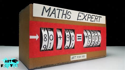 Maths Project From Cardboard | Maths working model for school exhibition | Maths exhibition ...