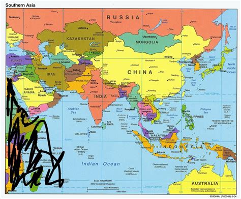 Asia Countries and Capitals Diagram | Quizlet